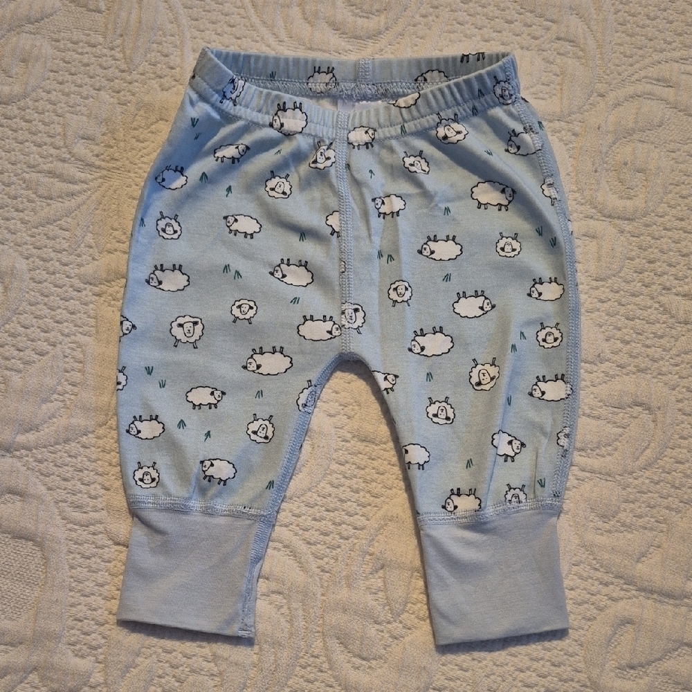 Hanna Andersson size boys or girls 50 or 0-3 months, sheep design pants VGUC